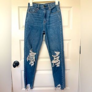 American Eagle Distressed Ripped Jeans